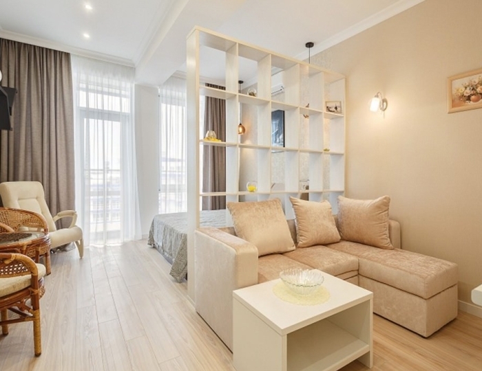 Апартаменты-студио, вид на море (корп. Aqua Deluxe) - Курортный комплекс «Аквамарин»